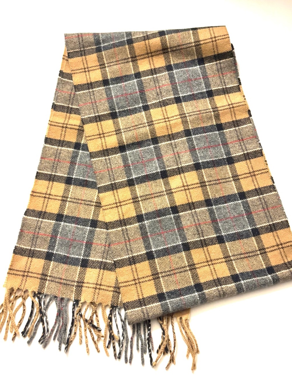 BARBOUR Tartan Cashmere Scarf